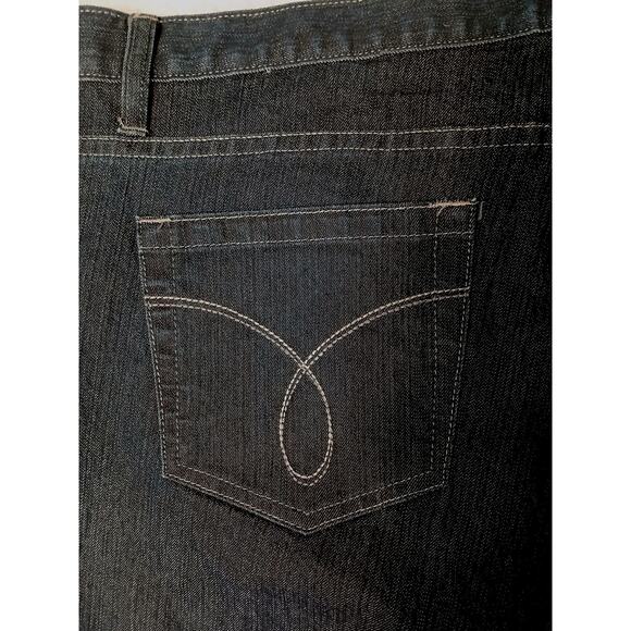 NEW Calvin Klein Jeans Women's Sz 33 16 XL Dark Blue Denim Skinny Embroidered - Picture 3 of 16